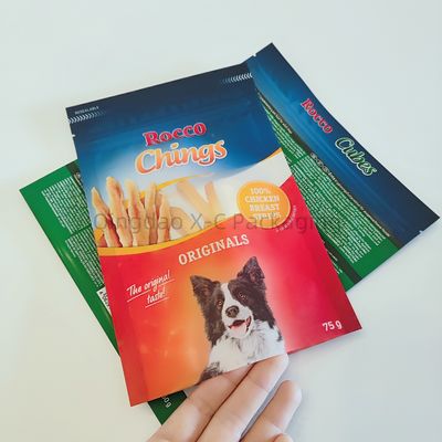 kaufen Lamierte 3-seitige Dichtung Lebensmittelverpackung Tasche Flat Pet-Food-Taschen anpassbar online manufacture
