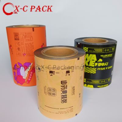 kaufen Automatische kleine Saucenbeutel Verpackung Honig Paste Soße Tomatensoße Ketchup Beutel Plastikbeutel laminierte Rollenfilm online manufacture