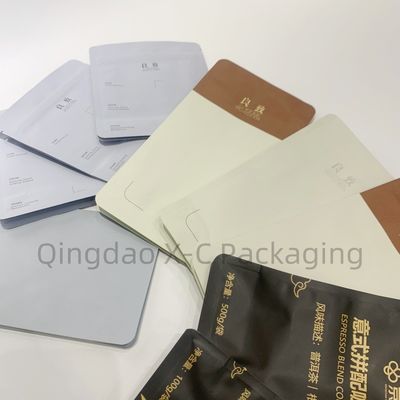 kaufen Kraftpapiertasche mit Fenster-Stand-up-Tasche Schwarze Doypack Zip Lock Lebensmittel-Speicher-Tasche Nüsse Kaffeebohnen Lebensmittelqualität online manufacture