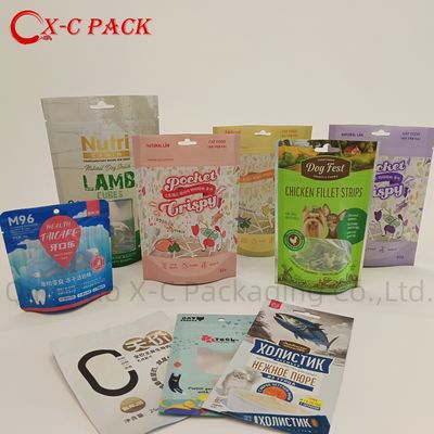 kaufen Fenster Verpackung für Tiernahrung aus recyceltem Kunststoff Aluminium-Standup-Tasche mit Reißverschluss online manufacture