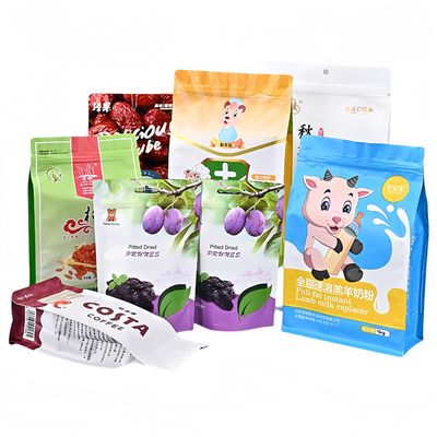 kaufen Stand-up-Tasche Druck-Custom-Geruchssicherung Klarer Tee Snack Kunststoffverpackung online manufacture