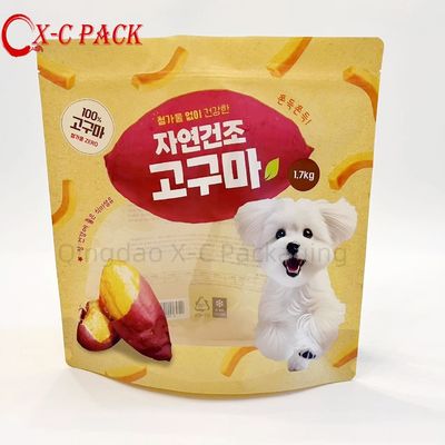kaufen Verpackungstüten Stehbeutel Haustierfutter Verpackung Kunststoff für Katzenfutter 500g 1kg 2,5kg Custom PE-Tasche online manufacture
