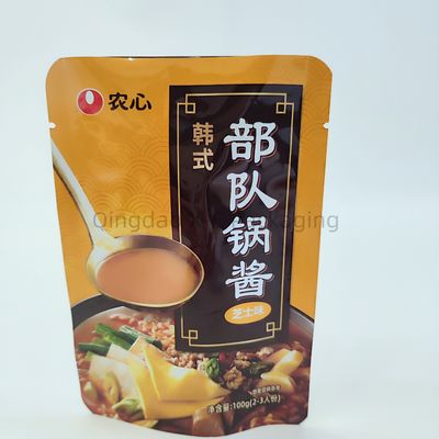 OEM Wasserdichte Plastik-Stand-up-Tasche Lebensmittelverpackung Ziplock individuell