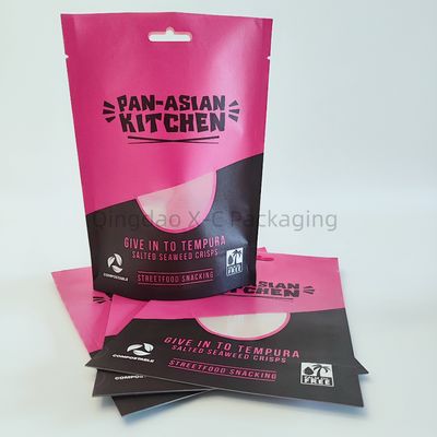 Nachhaltige biologisch abbaubare Verpackungstüten mit 100% kompostierbarem Reißverschluss