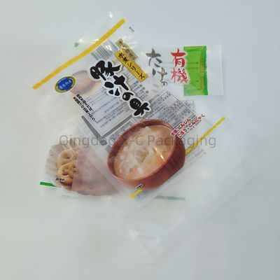 3 Seiten Versiegelung Tasche mit Fenster Wärmeversiegelung Plastik Snack Verpackungstüte