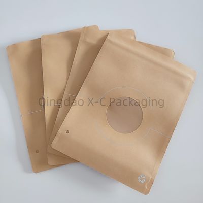 Offene Oberfläche Einfacher Design Kraftpapiertasche, Mautgedruckte braune Papiertaschen
