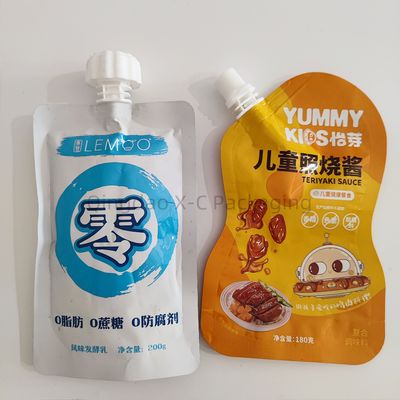 Individuell geformte Verpackungstüte Die Cut Handle Glanz Matte Lebensmittelverpackung Feuchtigkeitsdicht