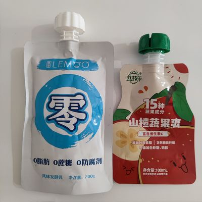 Spritze Stehbeutel Saft Milch Tee Sojamilch Energiegetränk Wein Cocktail Milch Flüssigkeit Obstpuree Ketchup Sauce Saugsputte