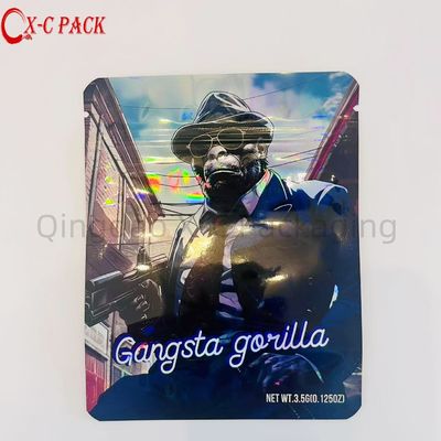 Besonders gedruckte essbare Wiederverwendbare 3,5 g Mylar Tasche Reißverschluss Süßigkeiten Kunststoffverpackung Aluminiumfolie Tasche Versiegelte Reißverschluss Tasche